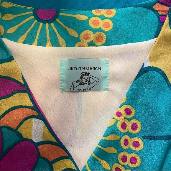 Judith March Bell Sleeve Hippie Print Dress - Picture 4 of 5